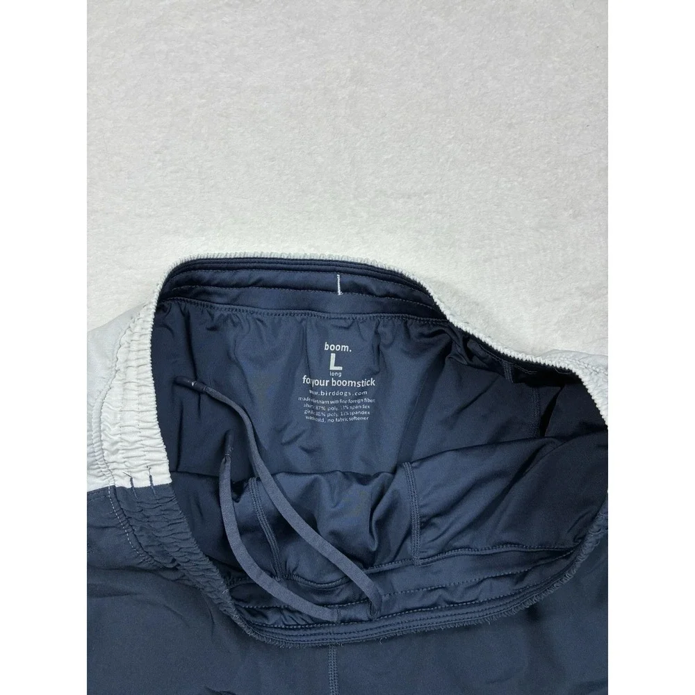 BIRD DOGS Shorts Men Sz L Blue Lined Gym Training Workout Casual 9